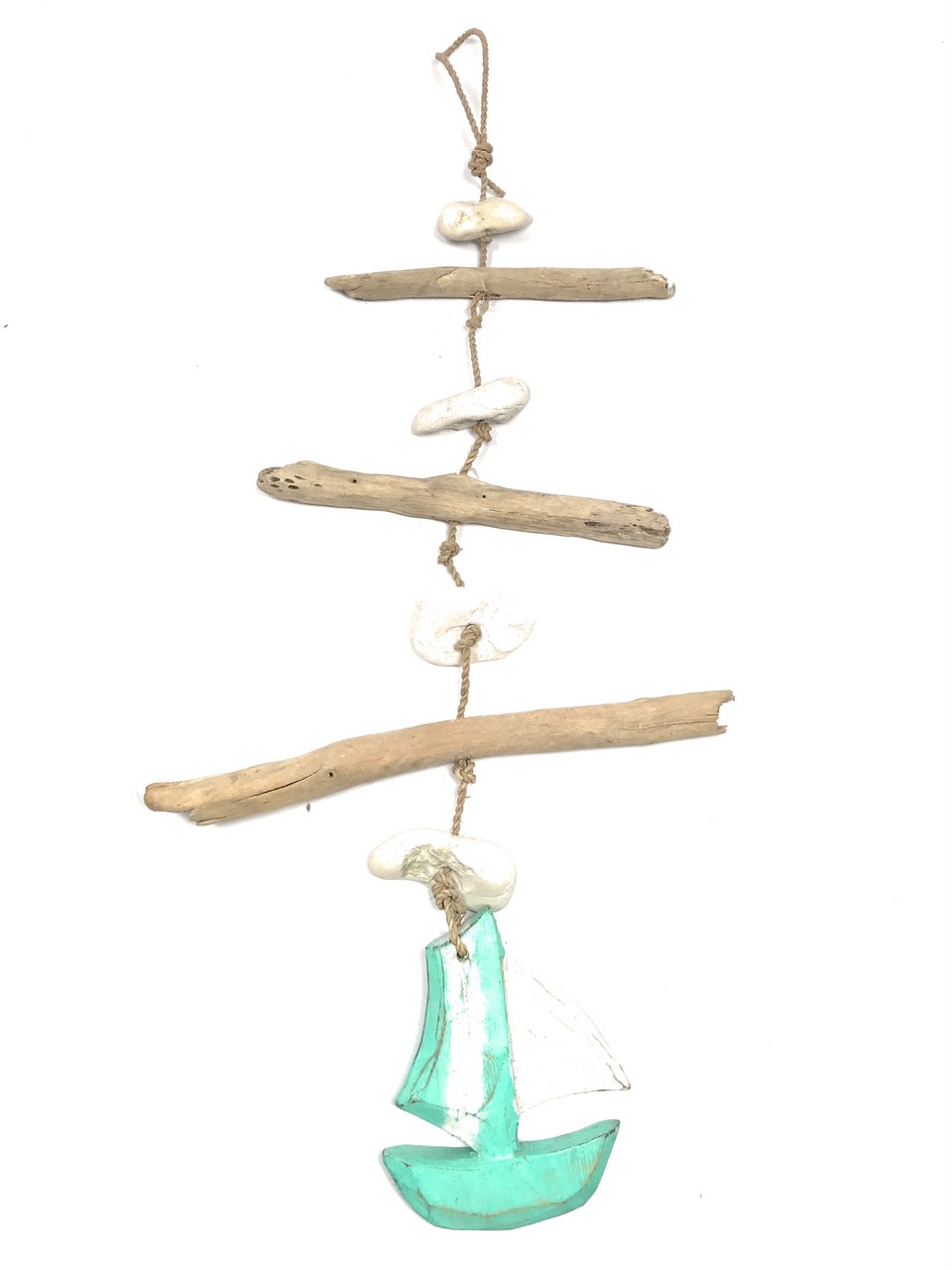 Driftwood Garland w/ Boat 20" Turquoise - Rustic Cottage Accents | #lis3101250 Driftwood Garland w/ Boat 20" Turquoise - Rustic Cottage Accents | #lis3101250